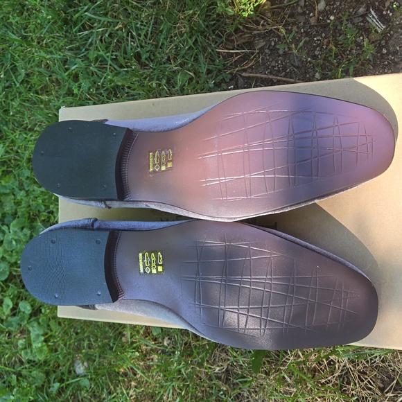 OSOS Skull silver suade slip on men shoes - Picture 3 of 3